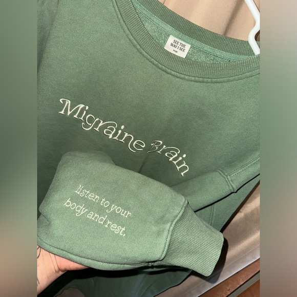 SeeTheWayISee “Migraine Brain” Crewneck - Picture 2 of 4